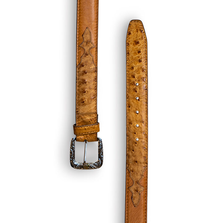 Cork Ostrich Belt