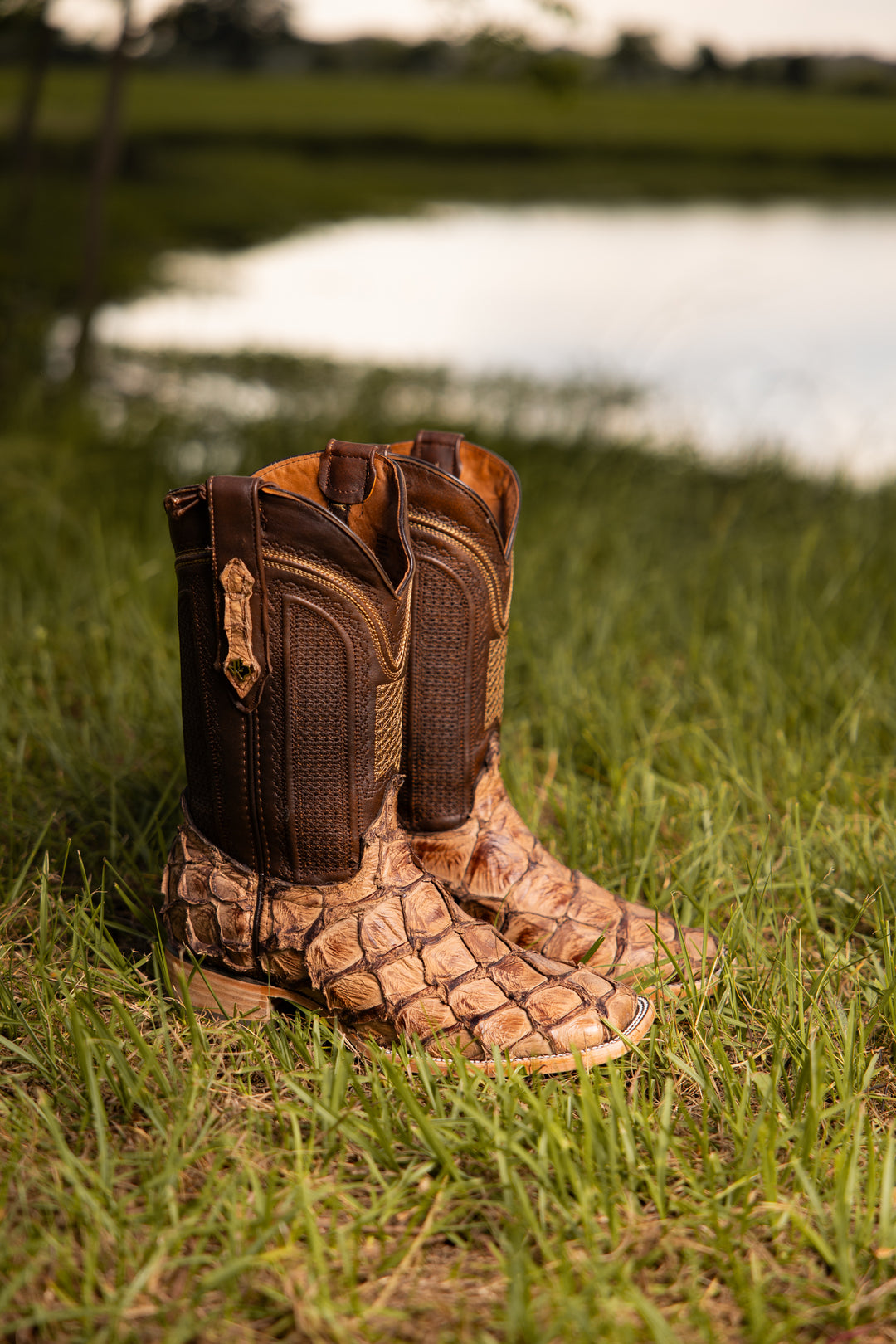 Pirarucu boots Exotic leather boots Fish leather boots Men’s Pirarucu boots Women’s Pirarucu boots Handmade Pirarucu boots Genuine Pirarucu leather boots Cowboy boots Pirarucu Western Pirarucu boots Western wear cowboy boots men's boots pirarucu fashion western square toe exotic leather brown Premium Pirarucu cowboy boots for men Handmade Pirarucu boots Pirarucu boots with square toe Custom exotic leather boots made from Exotic Leather Cowboy Boots Western Wear Handmade Boots Sustainable Fashion Luxury