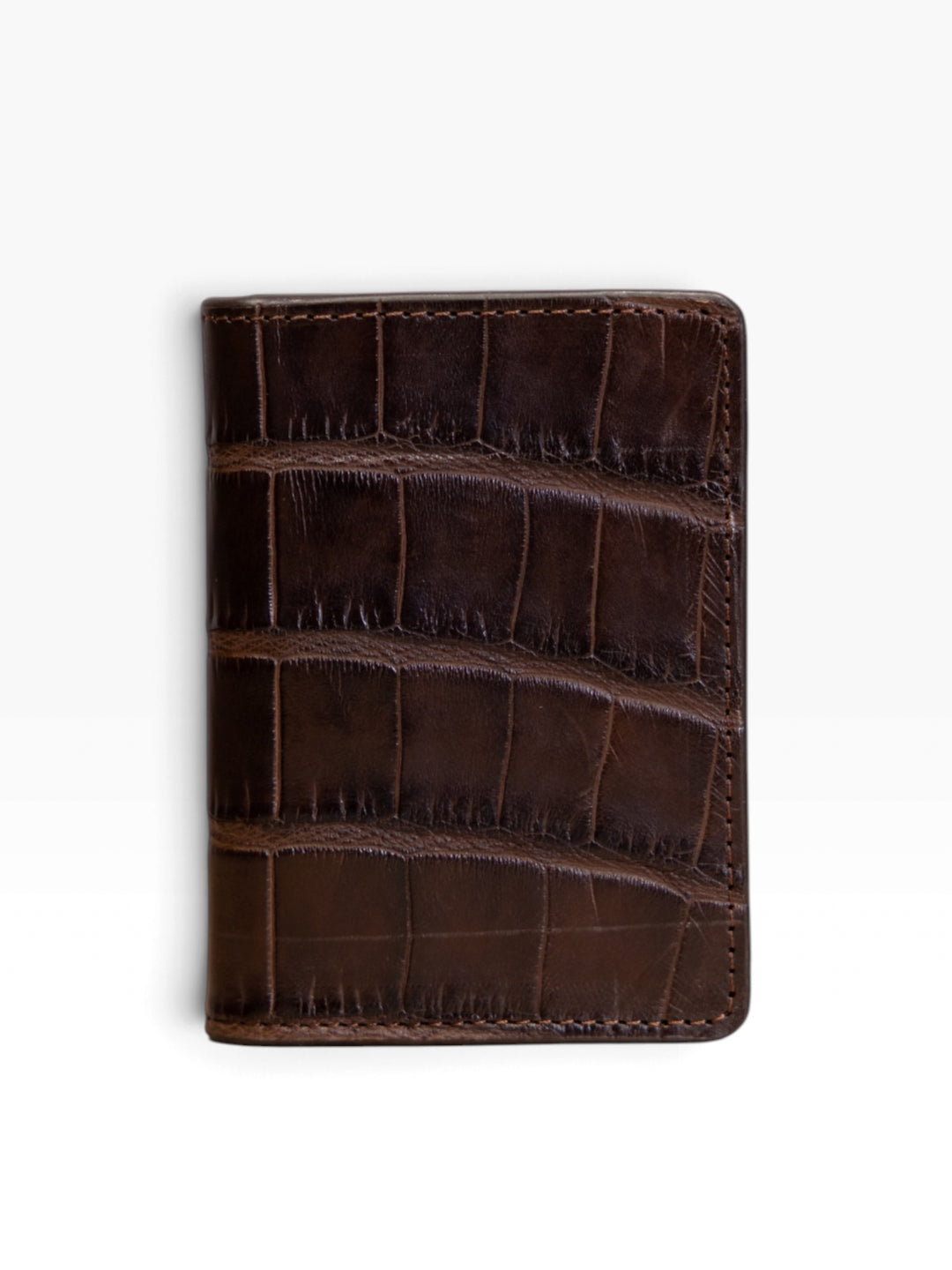 Espresso Alligator Bifold Wallet