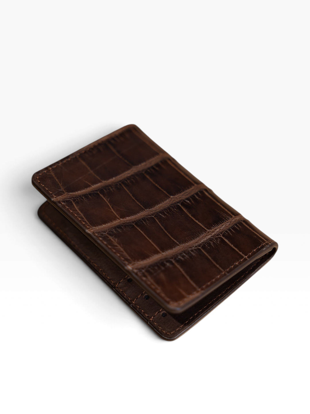 Espresso Alligator Bifold Wallet