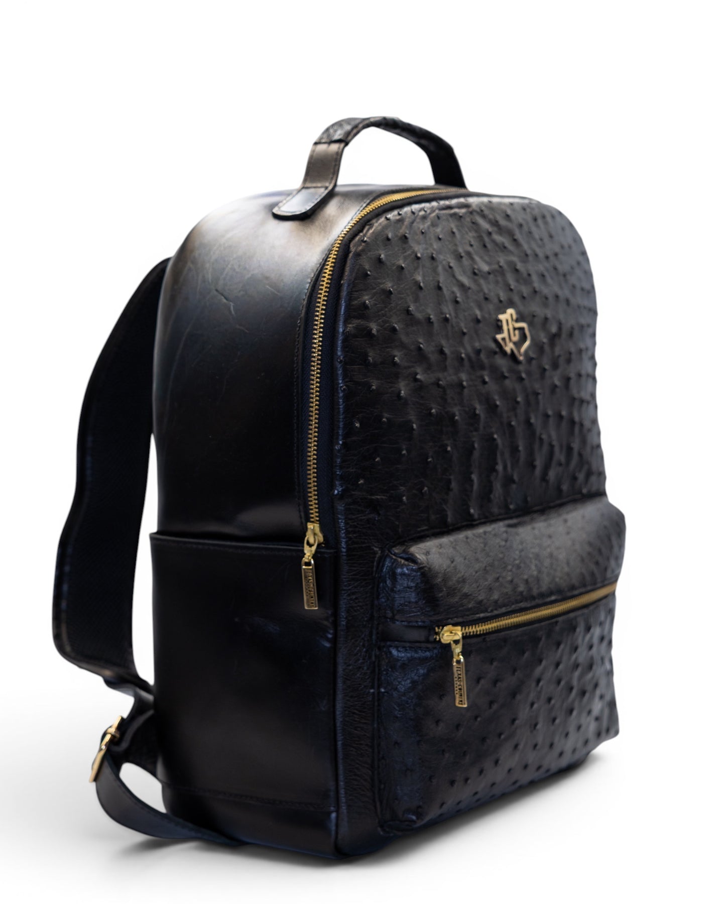 Onyx Ostrich Backpack