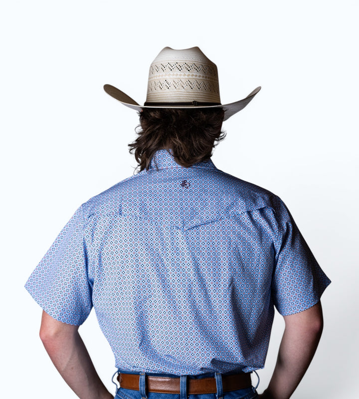 TC Geo Blue Sport Short Sleeve