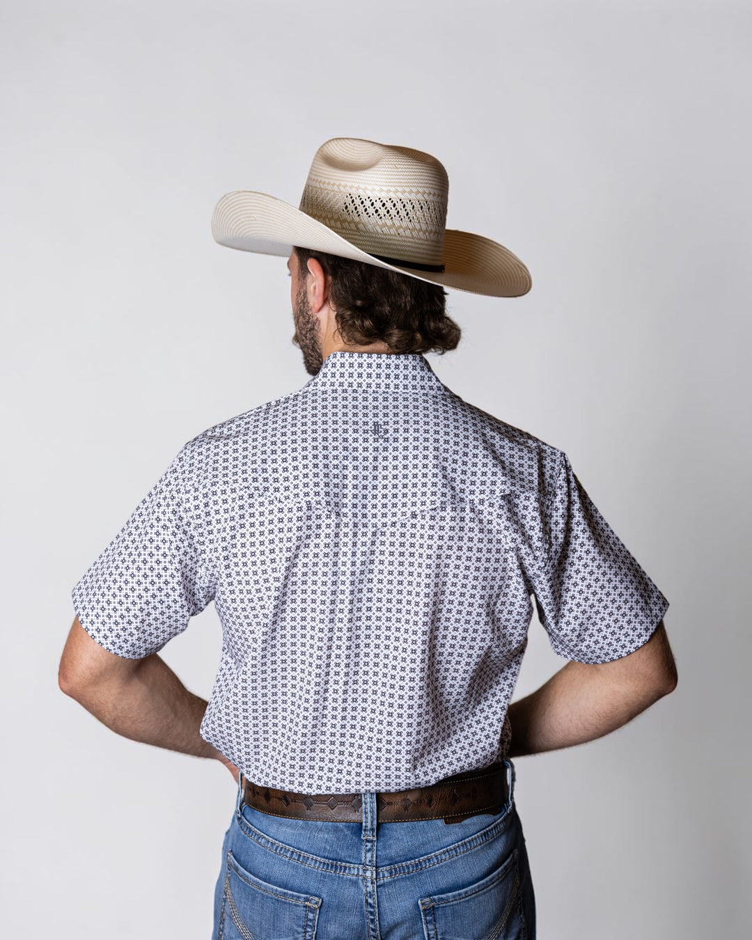 TC Geo White Sport Short Sleeve