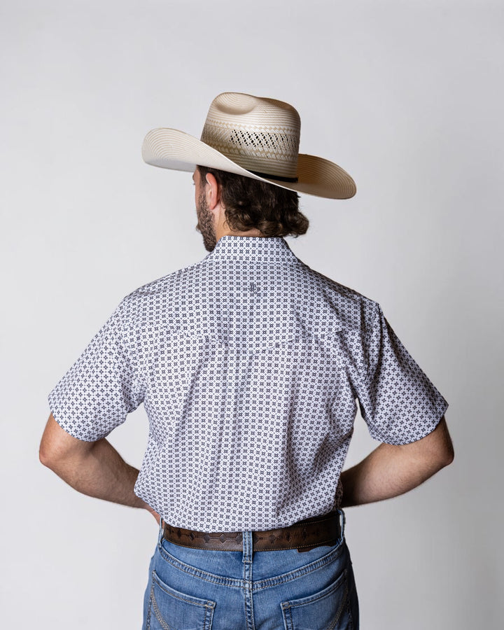 TC Geo White Sport Short Sleeve