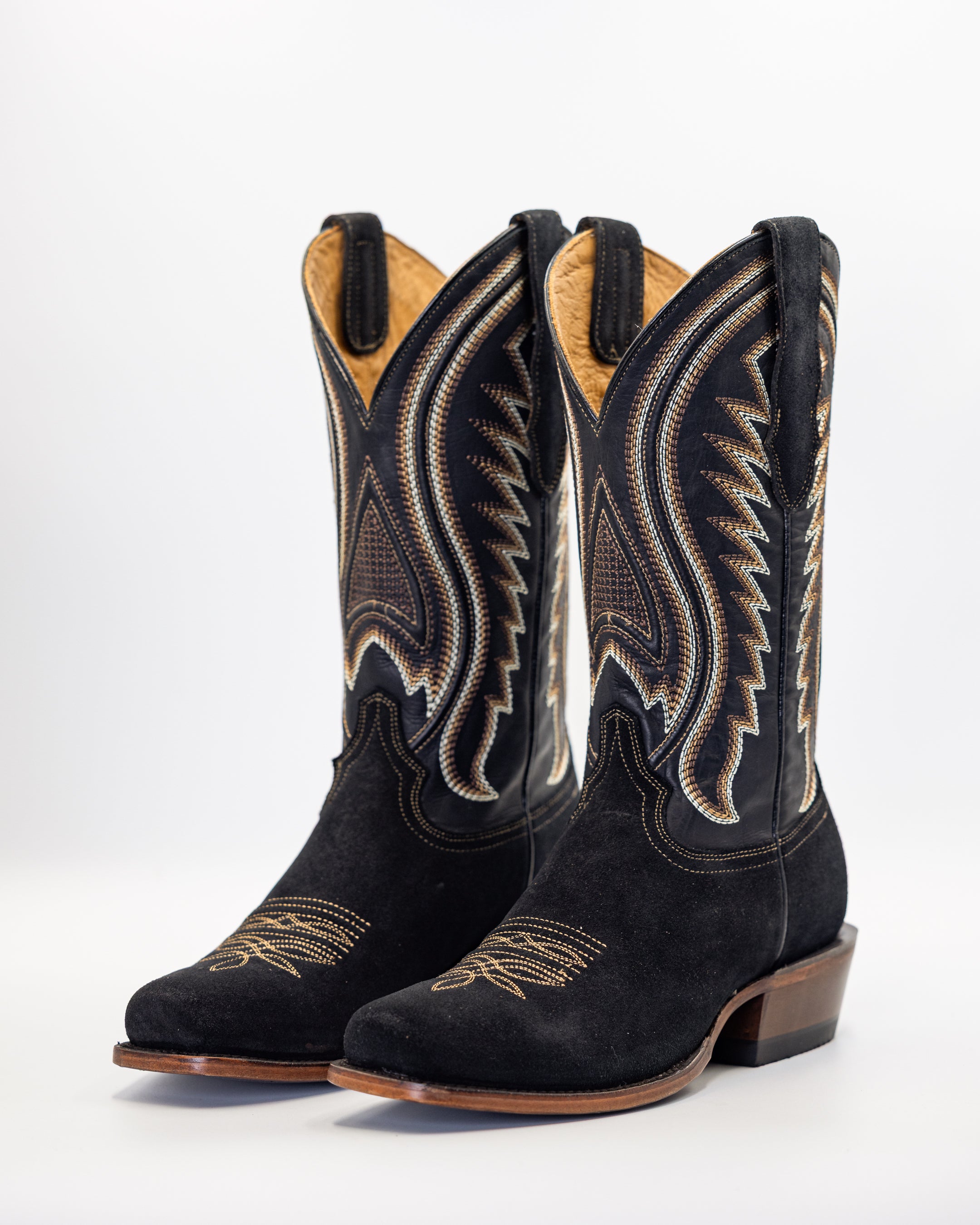 わAUBERGE DM BOUCHER Onyx Blackサイズ42 Ryan Onyx Rough Out – Texas Country Boots