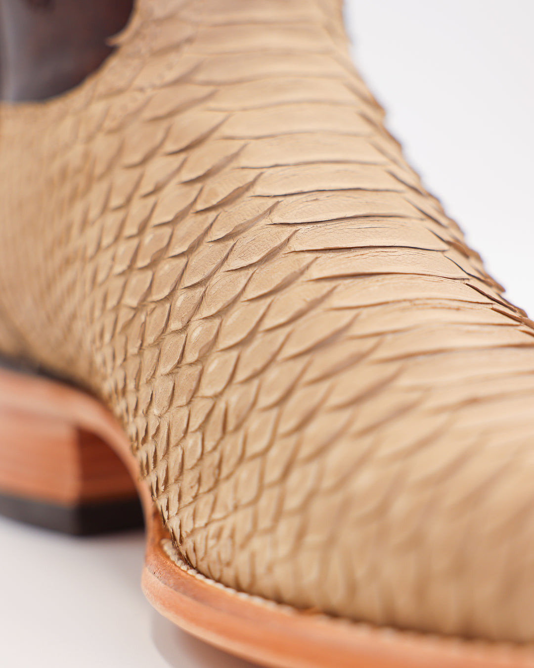 python boots exotic boots western wear cowboy boots beige brown round toe genuine leather handcrafted snake python leather 