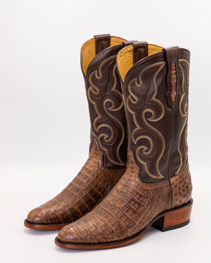 ostrich boots, full quill ostrich boots, caiman boots, stingray boots, alligator boots, American alligator boots, pirarucu boots, python boots, fish skin boots, lizard boots, crocodile boots, calf skin boots, cowhide boots, exotic leather boots, exotic western boots, men’s exotic boots, genuine exotic boots, men’s cowboy boots, western boots, country boots, handmade boots, luxury western boots, premium exotic leather, ranch style boots, Texas style boots, round toe boots, square toe boots, cutter toe boots
