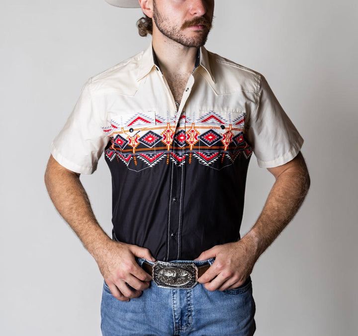 TC Sand Aztec Short Sleeve
