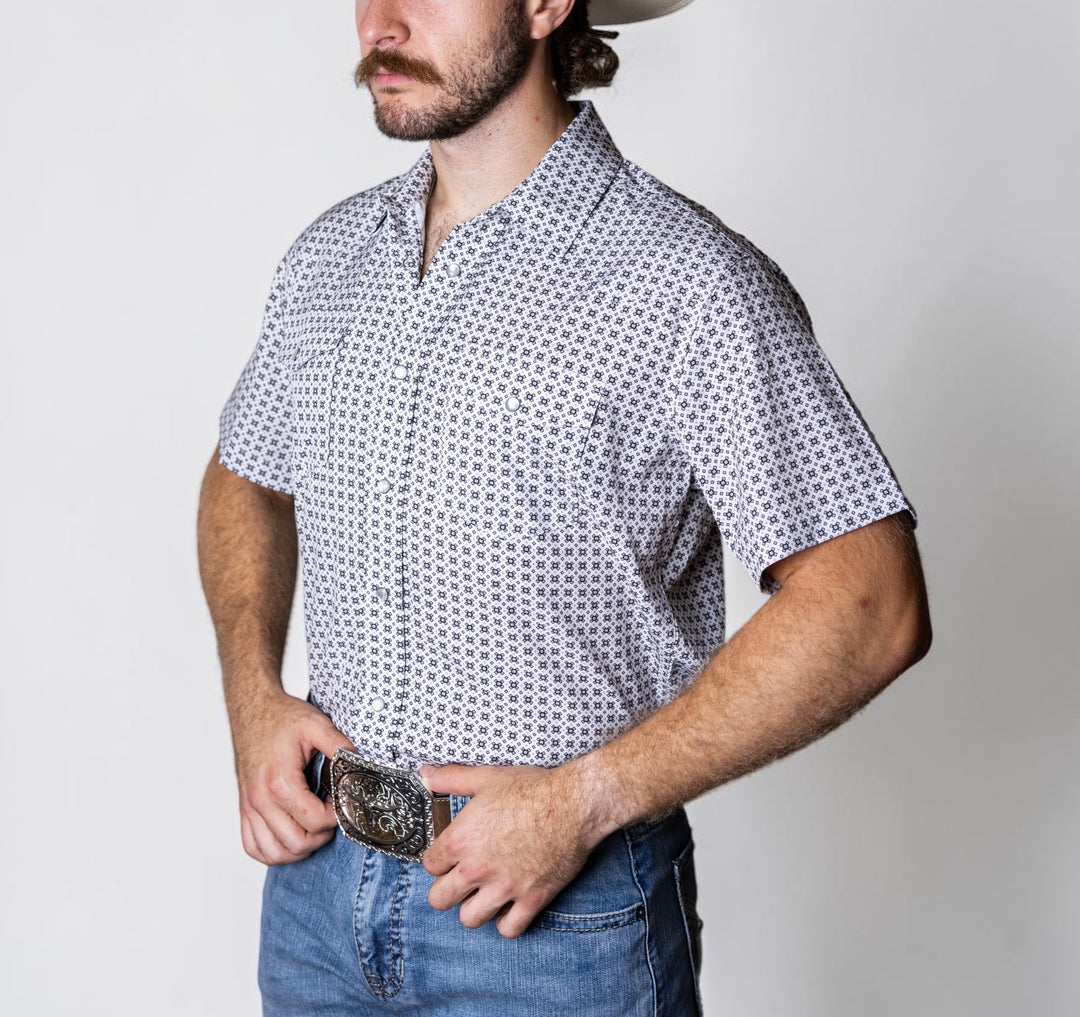 TC Geo White Sport Short Sleeve