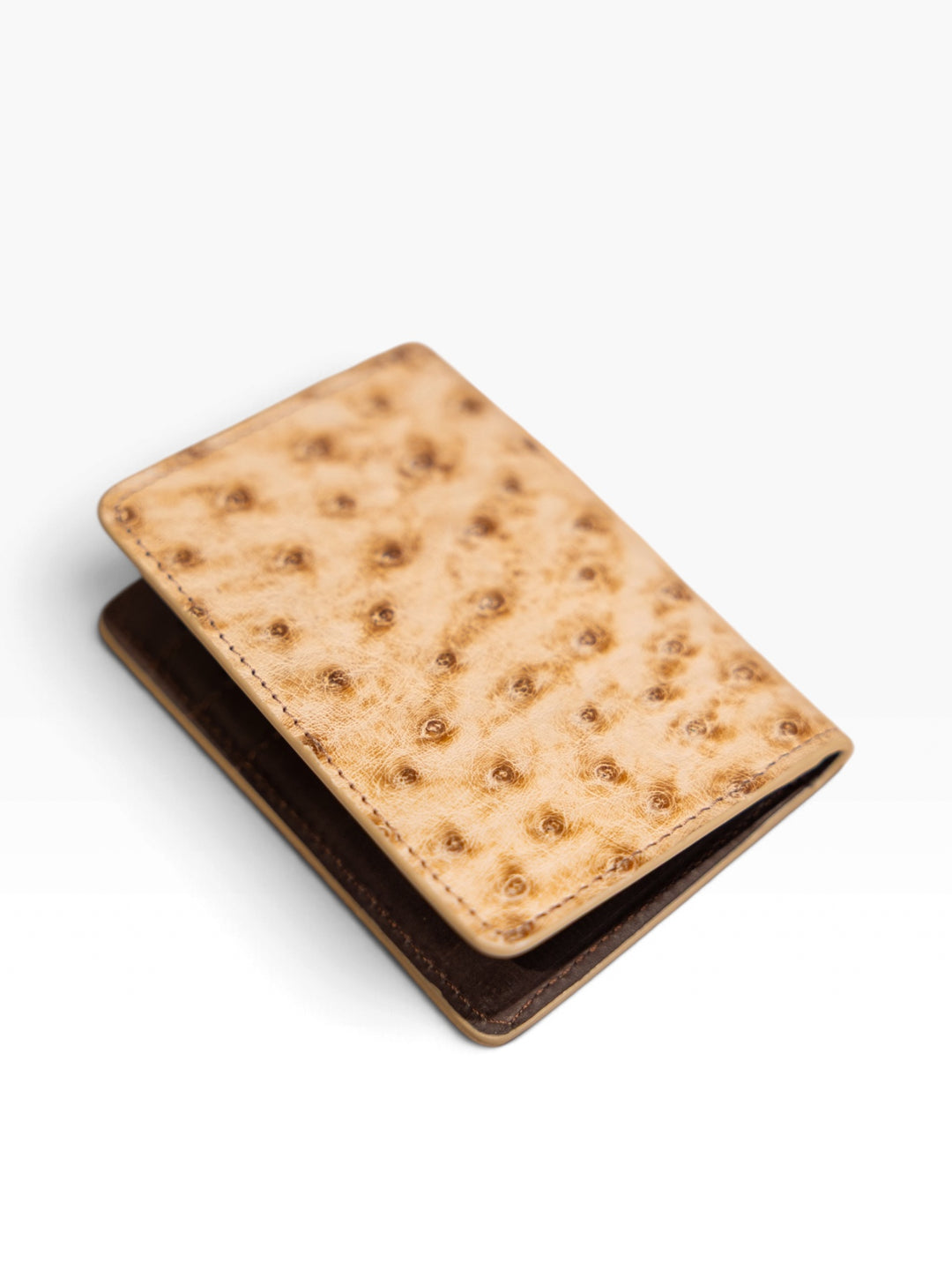 Sand Ostrich Bifold Wallet