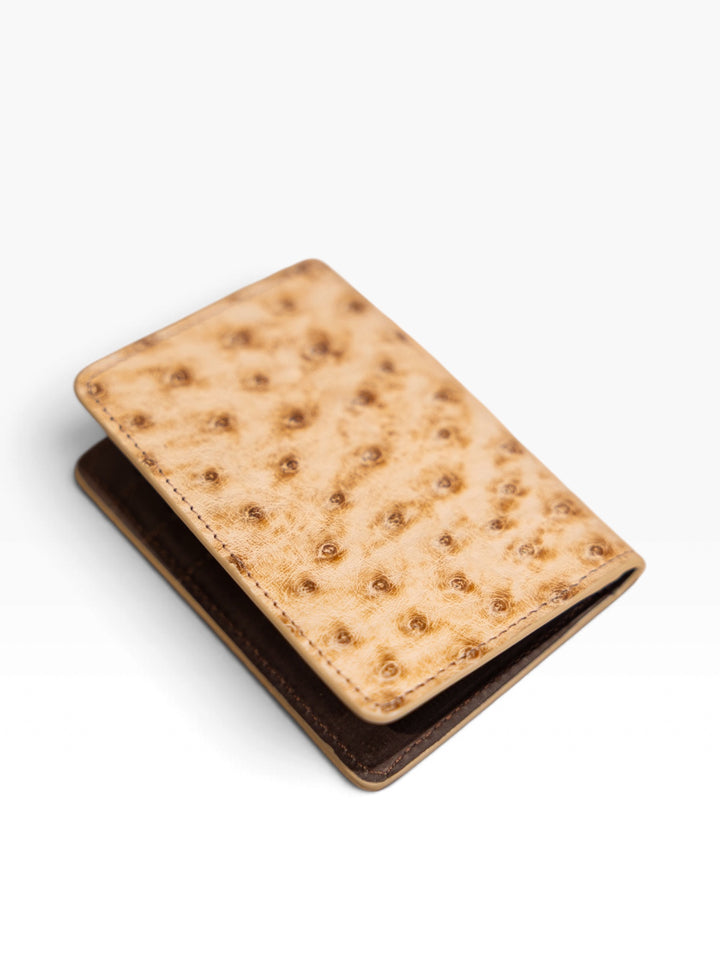 Sand Ostrich Bifold Wallet