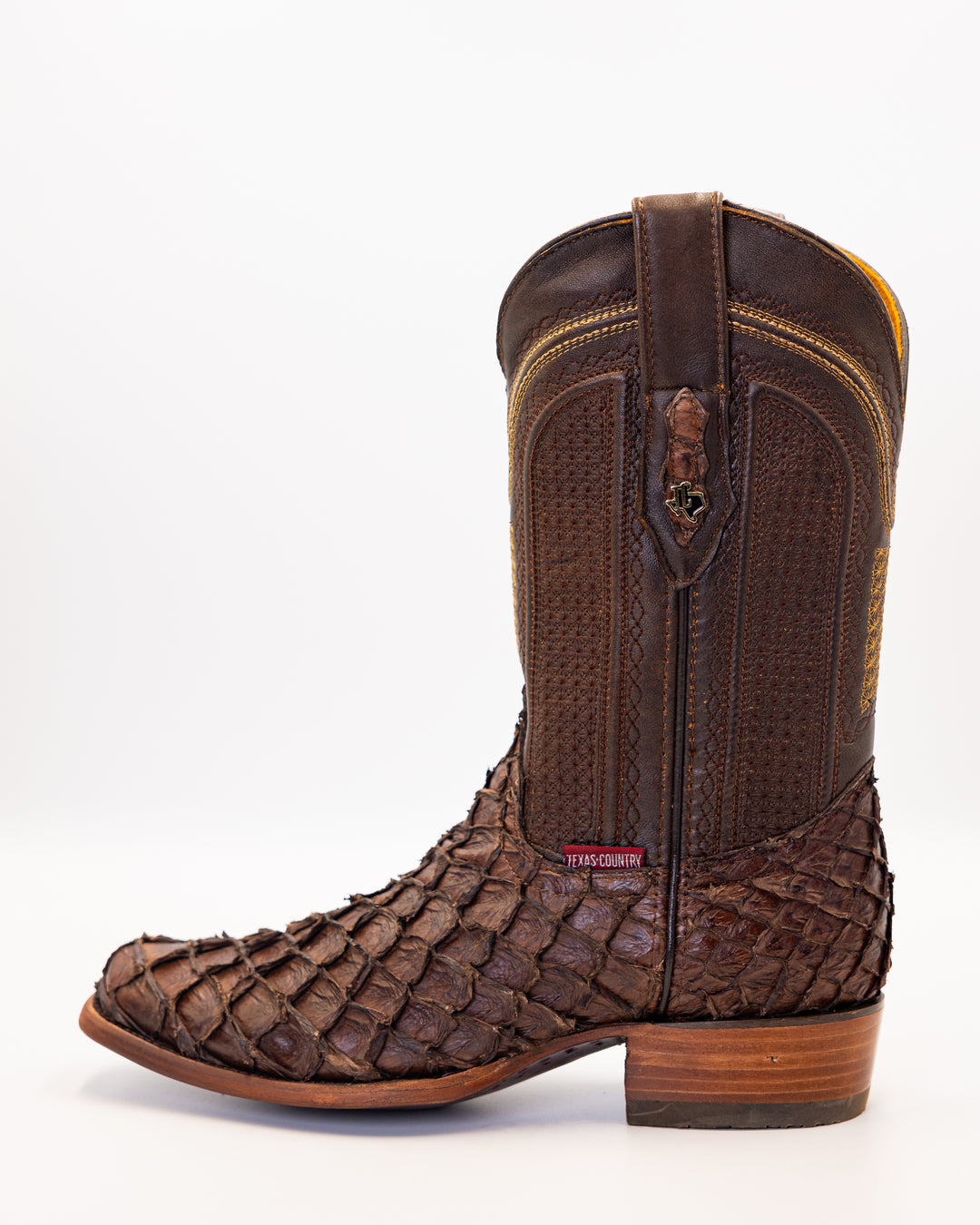 Pirarucu boots Exotic leather boots Fish leather boots Men’s Pirarucu boots Women’s Pirarucu boots Handmade Pirarucu boots Genuine Pirarucu leather boots Cowboy boots Pirarucu Western Pirarucu boots Western wear cowboy boots men's boots pirarucu fashion western square toe exotic leather brown Premium Pirarucu cowboy boots for men Handmade Pirarucu boots Pirarucu boots with square toe Custom exotic leather boots made from Exotic Leather Cowboy Boots Western Wear Handmade Boots Sustainable Fashion Luxury