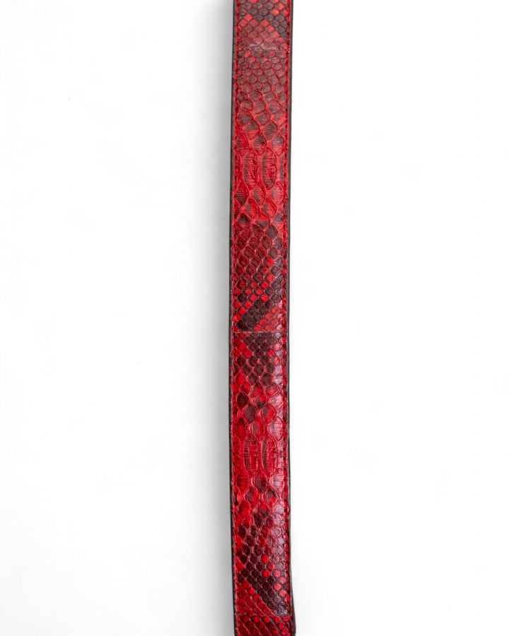 Women Python Rose Belt