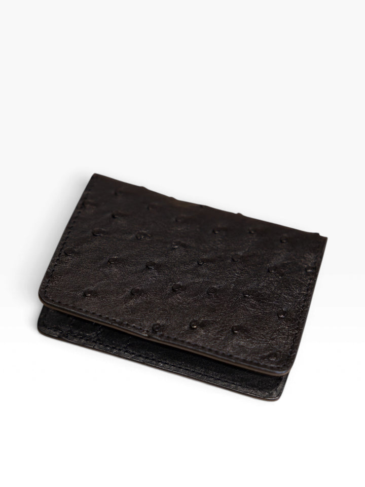 Onyx Ostrich Bifold Wallet