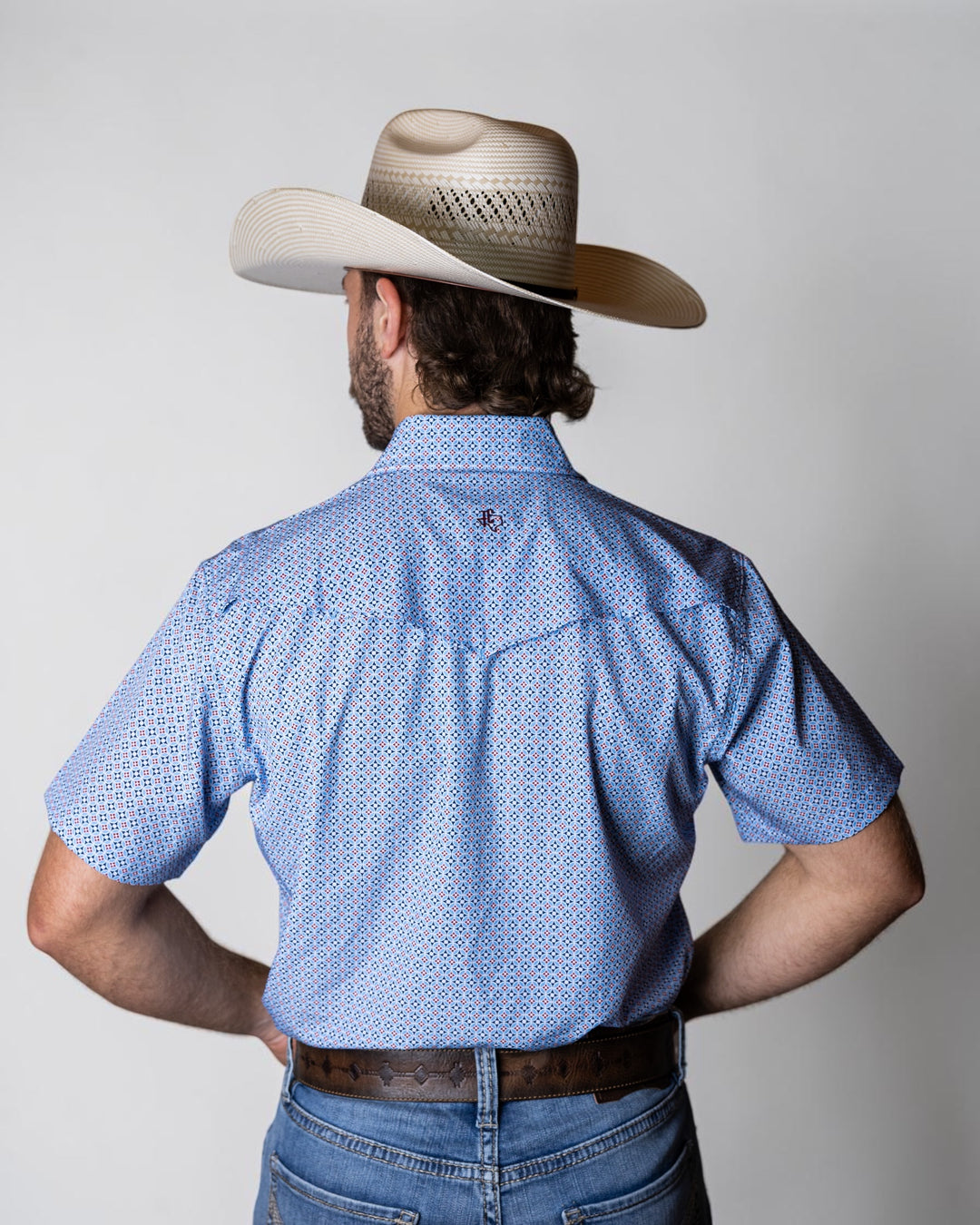 TC Geo Blue Sport Short Sleeve