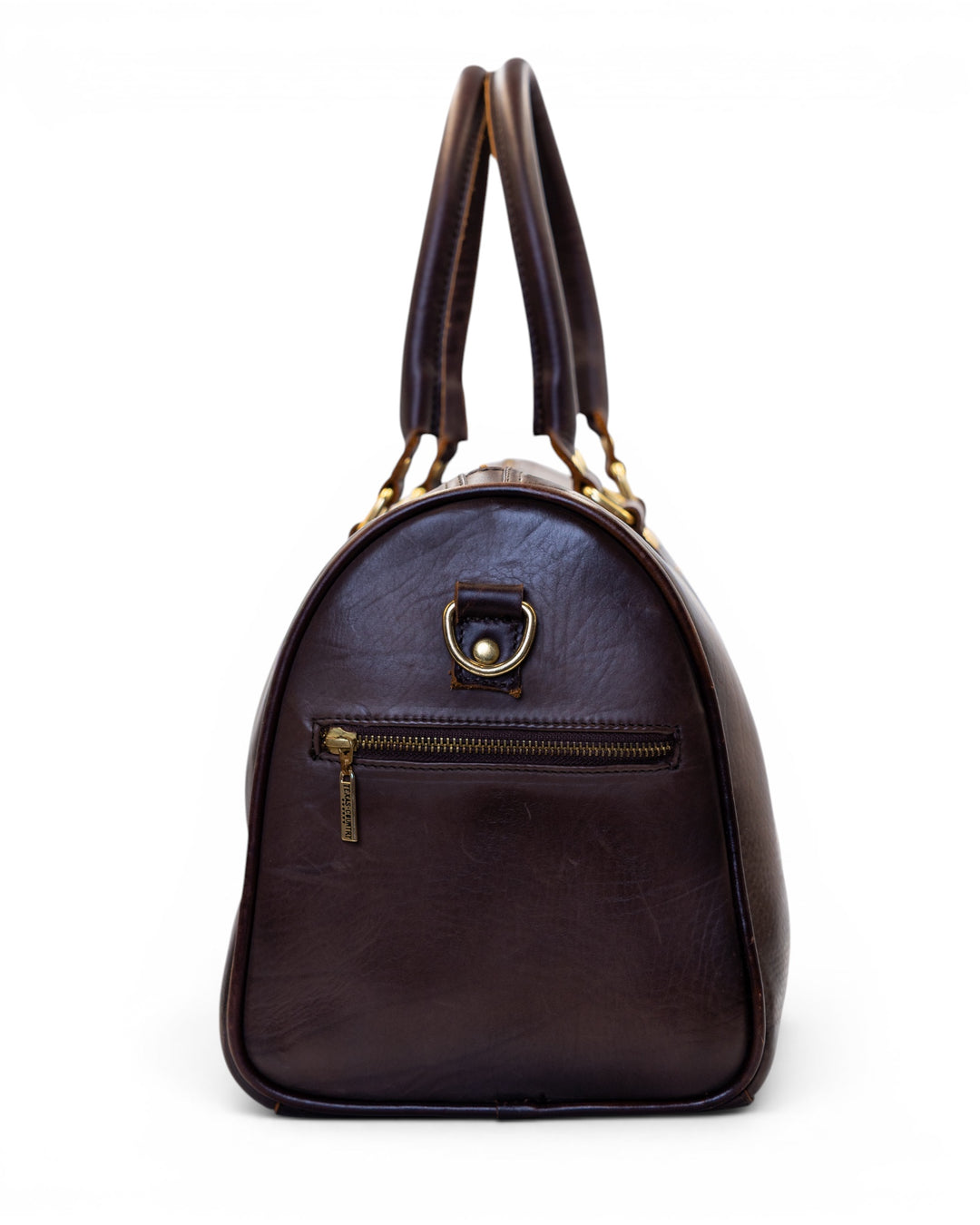 Espresso Calf Leather Duffle Bag