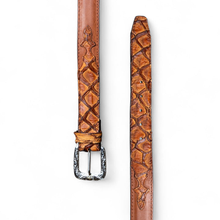 Cognac Pirarucu Belt