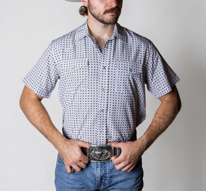 TC Geo White Sport Short Sleeve