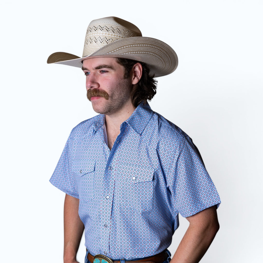 TC Geo Blue Sport Short Sleeve