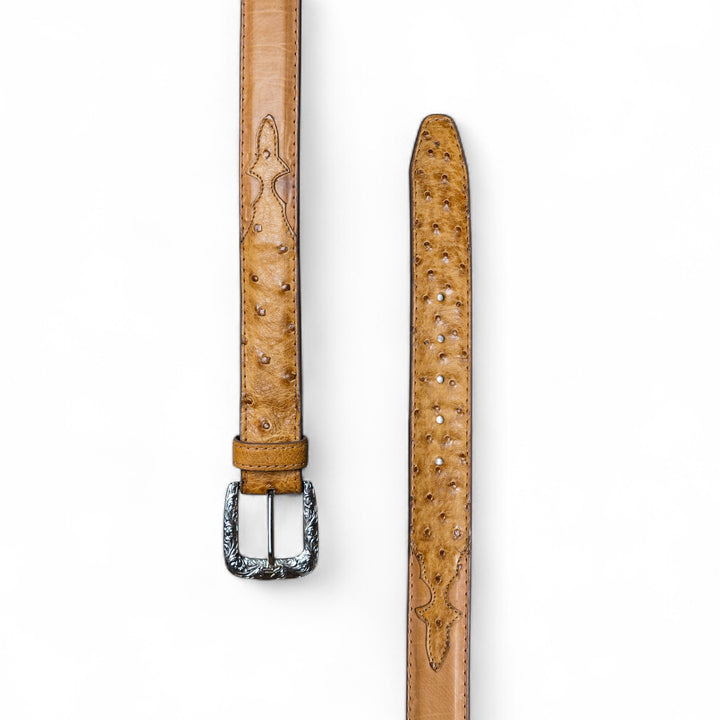 Cork Ostrich Belt
